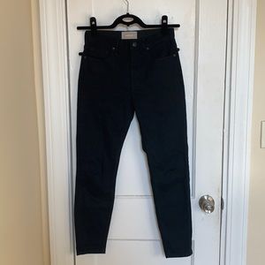 Everlane High Rise Skinny Jean Black 26 Ankle